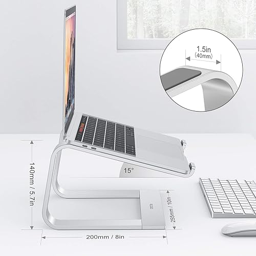 Miniatura 3 de OMOTON Soporte desmontable para laptop y soporte para computadora portátil para escritorio