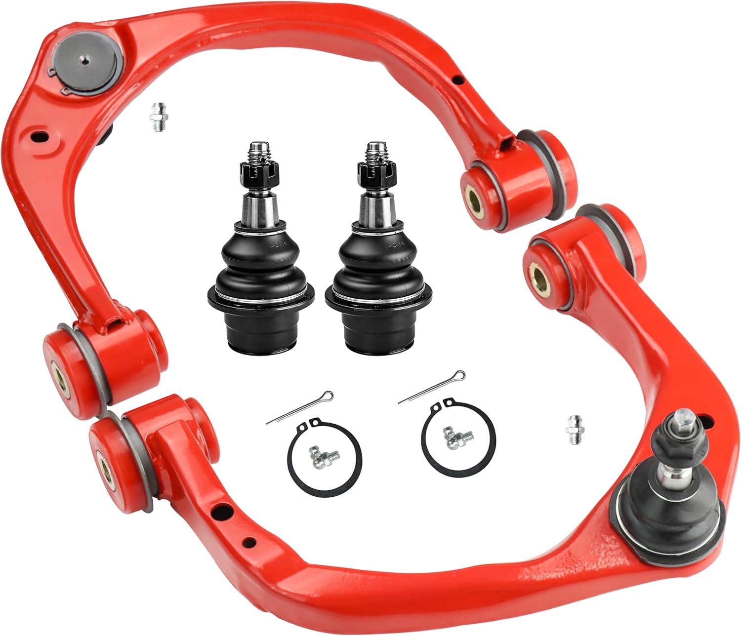 4pc Front Upper Control Arm Suspension Kit for 2015-2020 Ford F-150, 2018-2021 Ford Expedition, 2018-2021 Lincoln Navigator, 2 Upper Control Arms w/Ball Joint 2 Lower Ball Joints-4pc