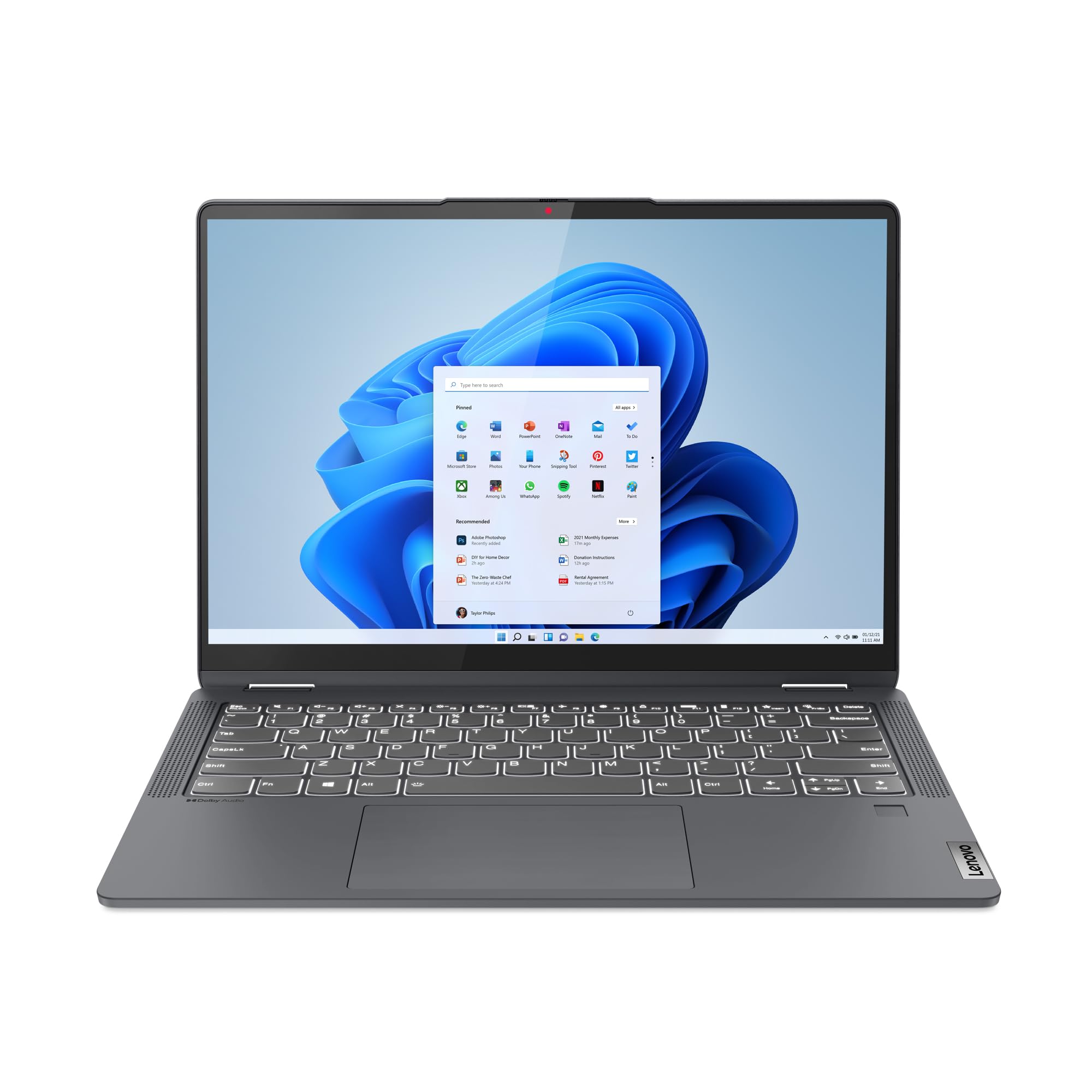 Lenovo IdeaPad Flex 5 Gen 8 Ordenador Portátil Táctil Convertible 14" WUXGA (AMD Ryzen 5 5625U, AMD Radeon Graphics, 16 GB RAM, 512 GB SSD, 60 Hz, Wi-Fi 6, Win 11 Home) Teclado QWERTY Español – Gris — view 17