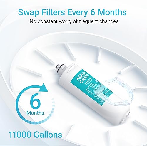 Miniatura 7 de AQUA CREST Filtro de agua para debajo del fregadero, cartucho de repuesto para Everpure OCS2, 2CB5, 2H-L, 2CB-GW, ADC, OW2-Plus, EV9618-02,