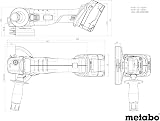 Metabo W 18 L 7-125 Meuleuse d'Angle Sans Fil 18 V 125 mm Solo - 2