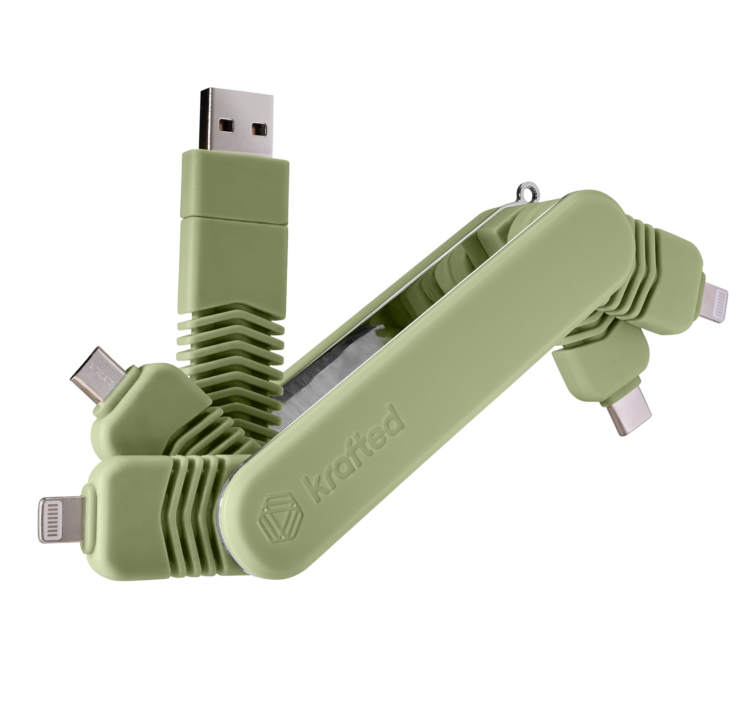 Connex Multi-Connector Charging &amp; Data Hub – Compact All-in-One Adapter with PD Fast Charging - Jade