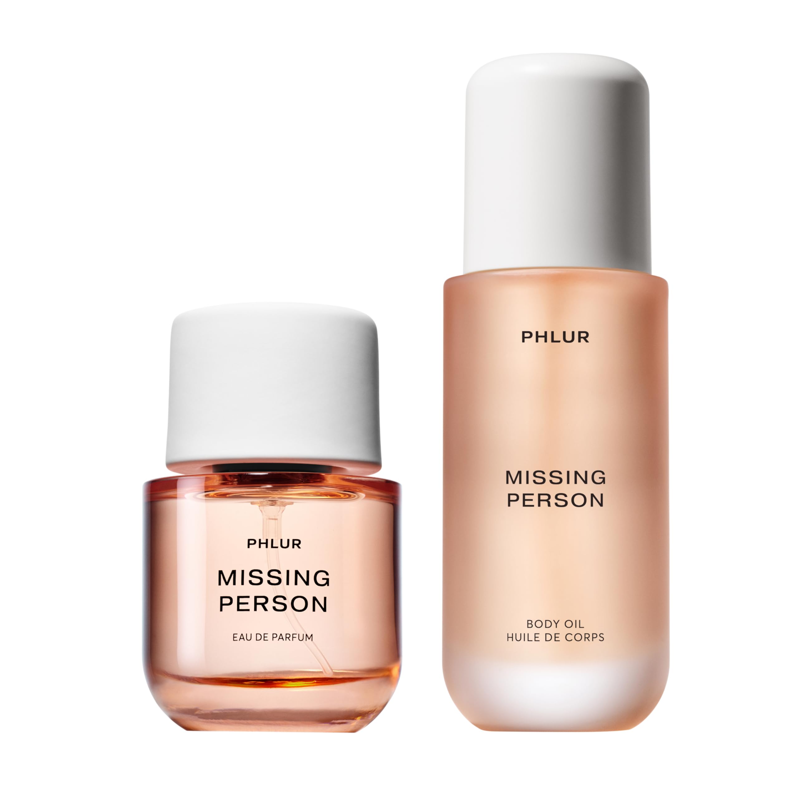 PHLURMissing Person Eau de Parfum Full Size 50mL & Missing Person Body Oil (4 Fl Oz) with Bergamot, Musk, Orange & Sandalwoo