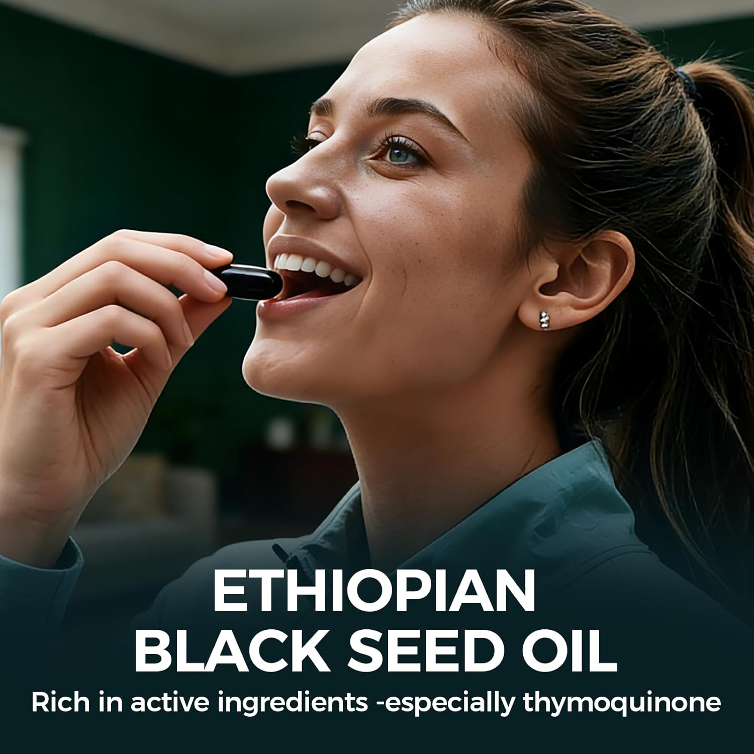 PURELYNUTRIENT Ethiopian Black Seed Oil Capsules with 4.64% Thymoquinone, Immune Support & Digestion & Energy Booster, Non-GMO, Gluten-Free, 60 Count Softgels