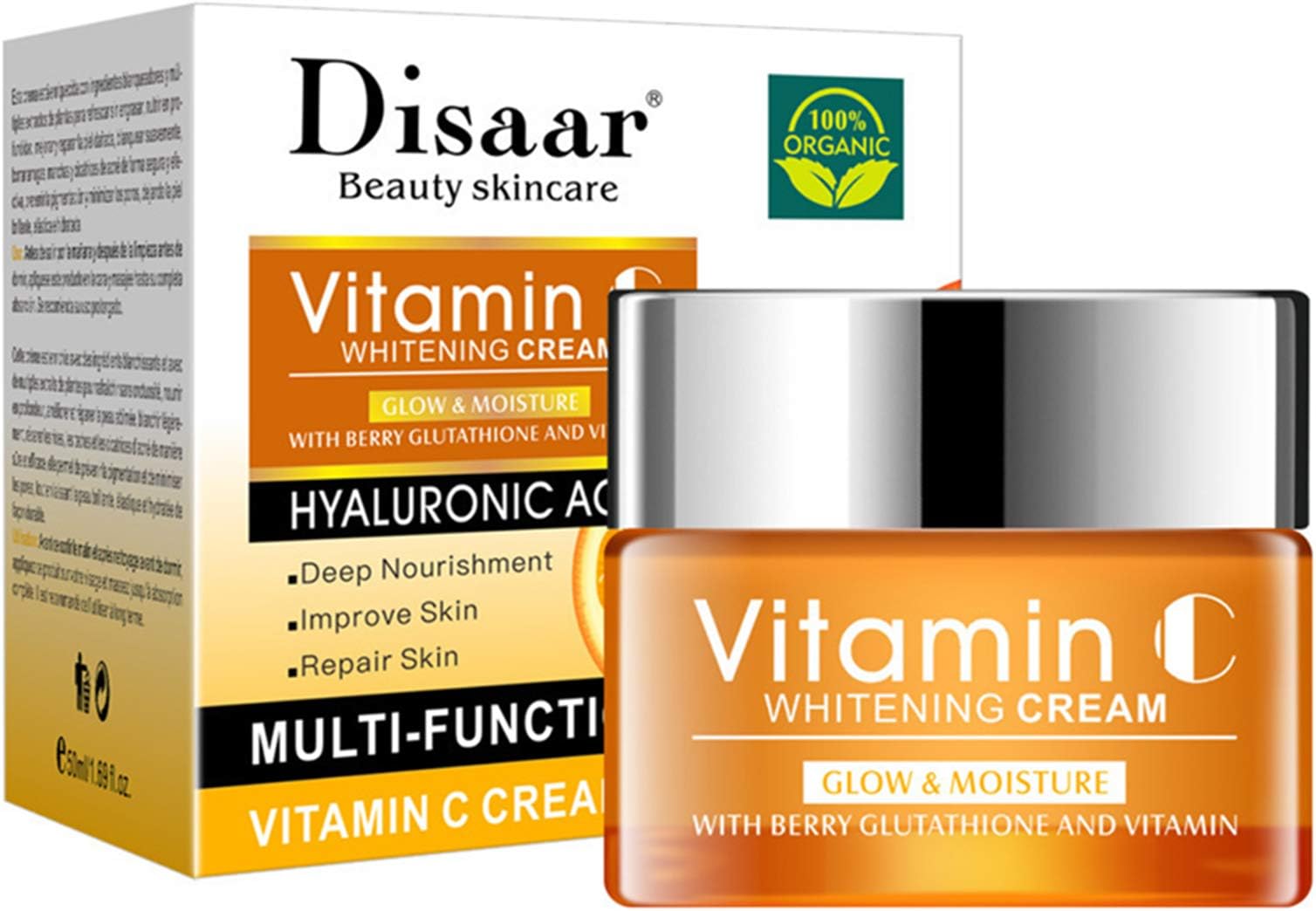 Disunie Disaar Anti-aging Vitamin C Hyaluronic Acid Skin Whitening Deep Nourishment Face Cream (50g)