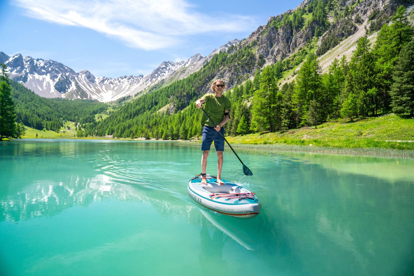AM Aqua Marina Cascade All-Around - Tabla híbrida de SUP-Kayak de 11 pies 2 pulgadas