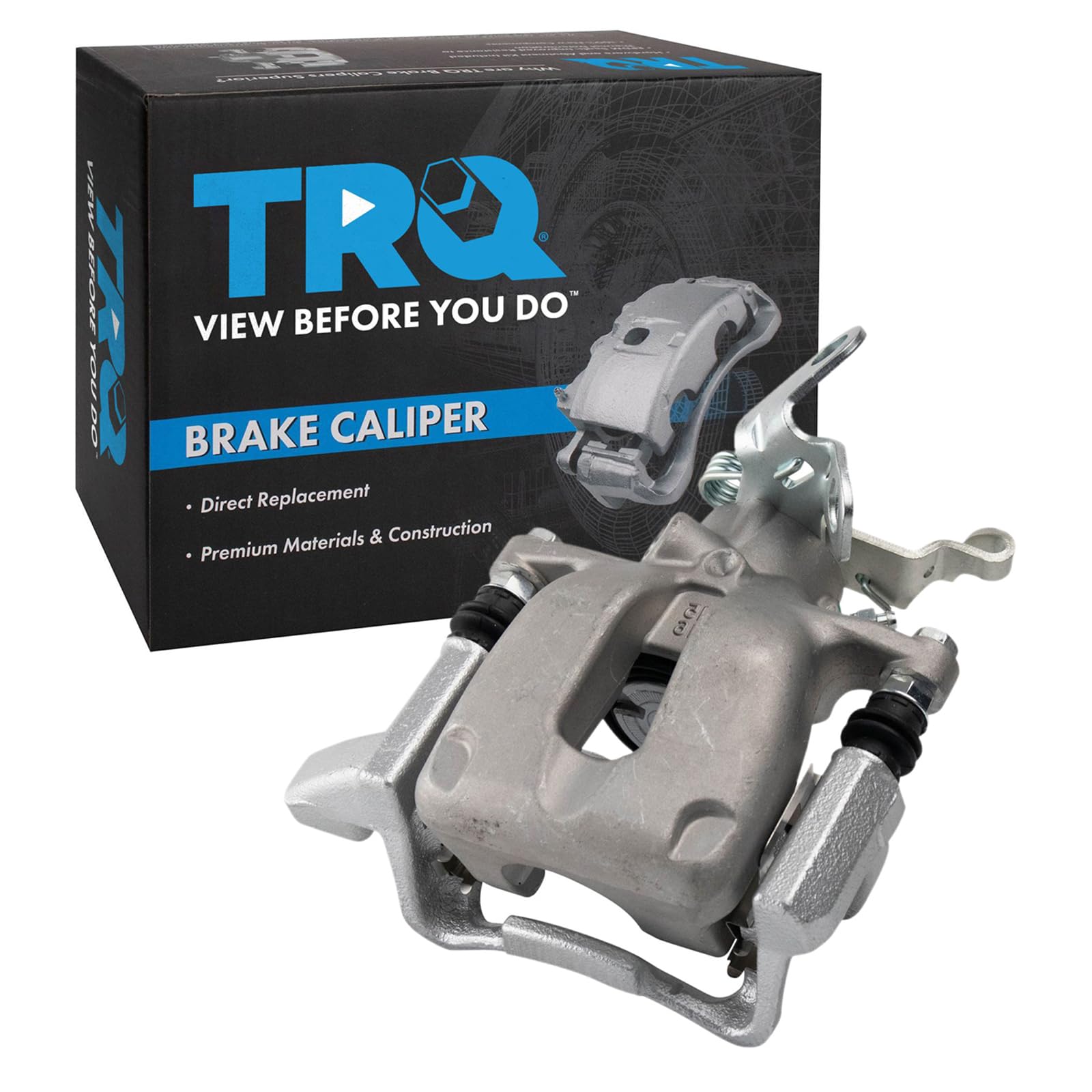 TRQ Rear Right Brake Caliper w/Bracket Passenger Side