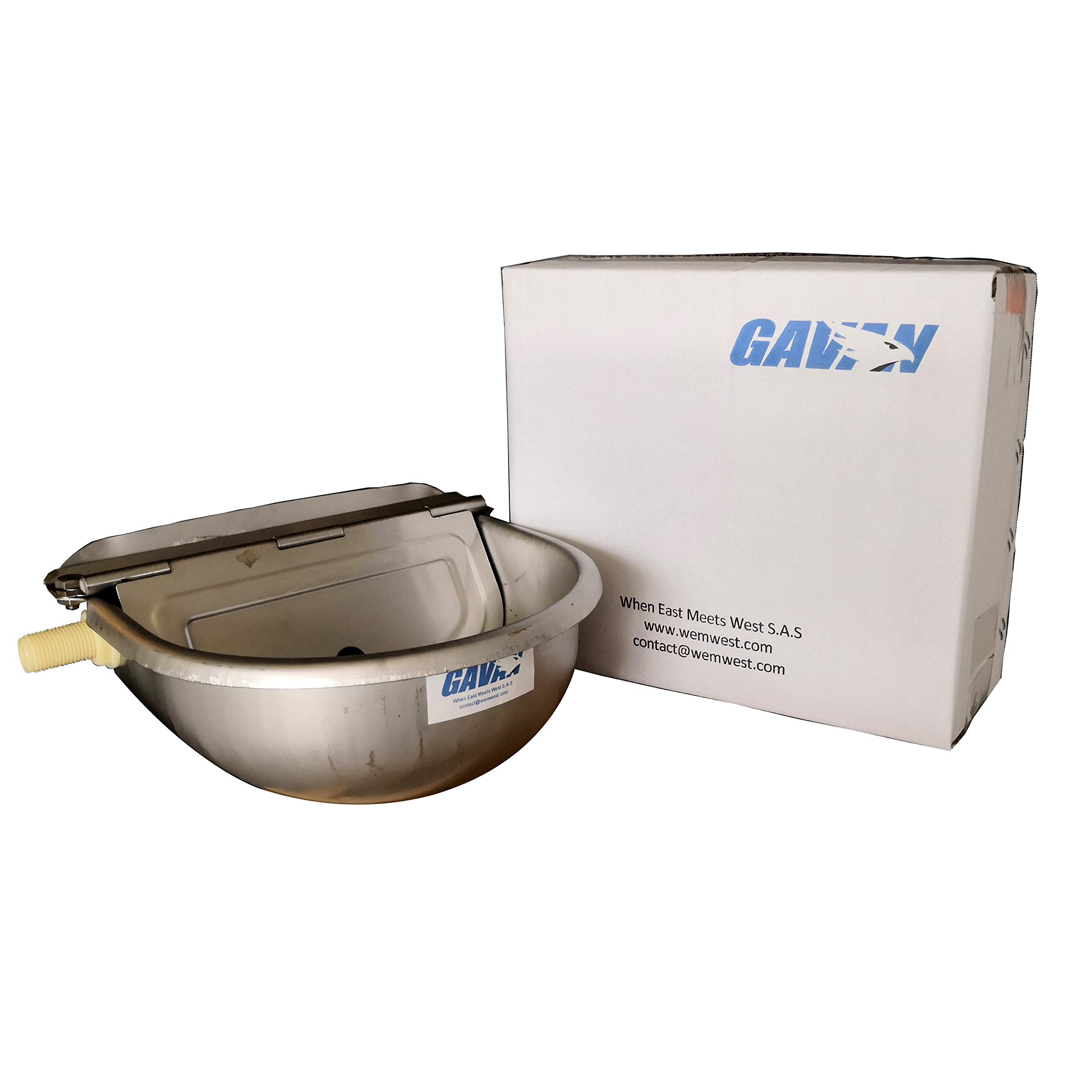 GAVAN Abbeveratoio Automatico in 304 Acciaio Inox per Cani, Cavalli, Mucca, Ovini ECC (spediti dalla Francia)