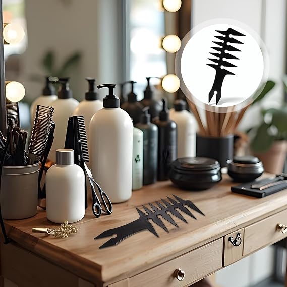 Hair Wide Tooth Comb - Double Sided Detangling Comb for Men's Hairstyling