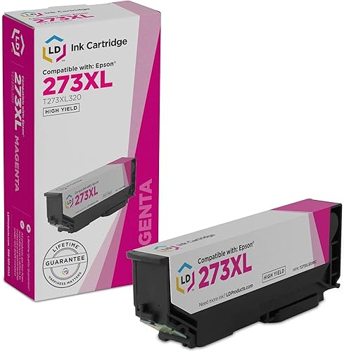 LD Productos Cartucho de tinta remanufacturado de repuesto para Epson T273XL320 (magenta)