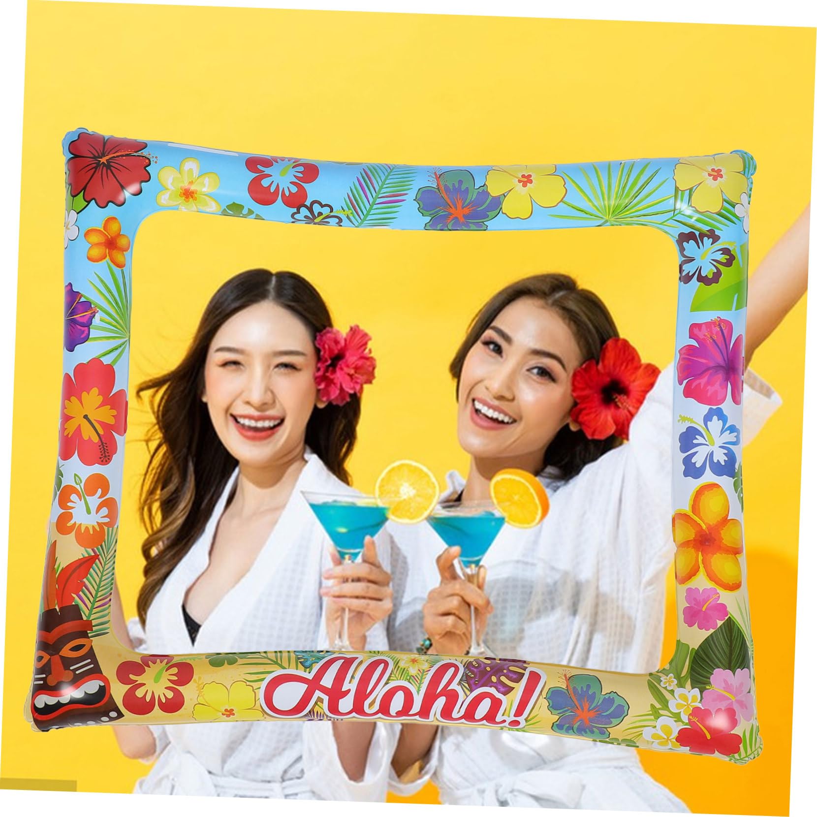 Amosfun 5 Stück Aufblasbarer Foto Rahmen für Partys Selfie Requisiten für Hochzeiten und Themenfeiern für Unvergessliche Erinnerungen und Spaß mit Freunden