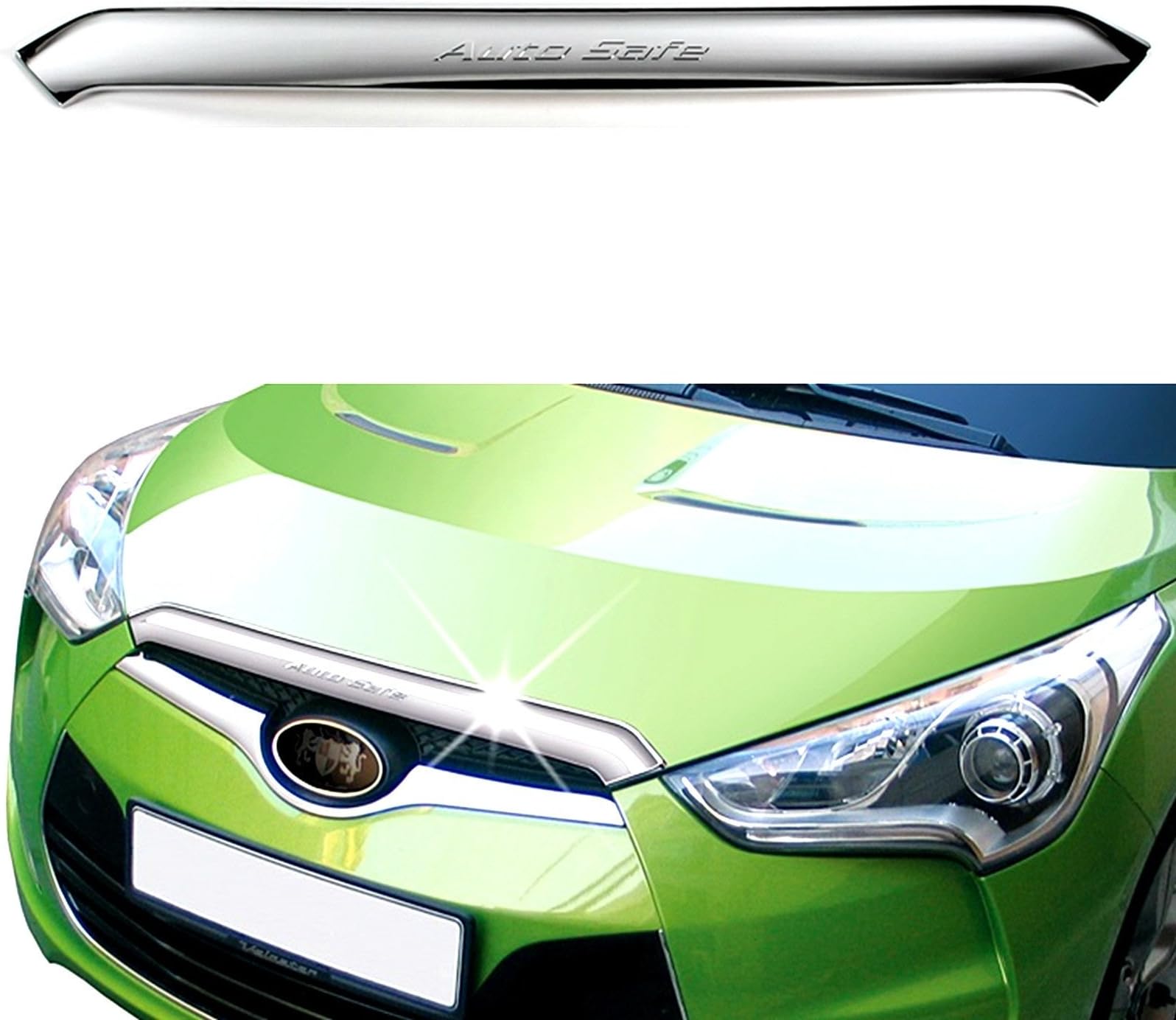 Kyoung Dong(SAFE) K882 Chrome Front Hood Garnish Bonnet Molding Trim Cover