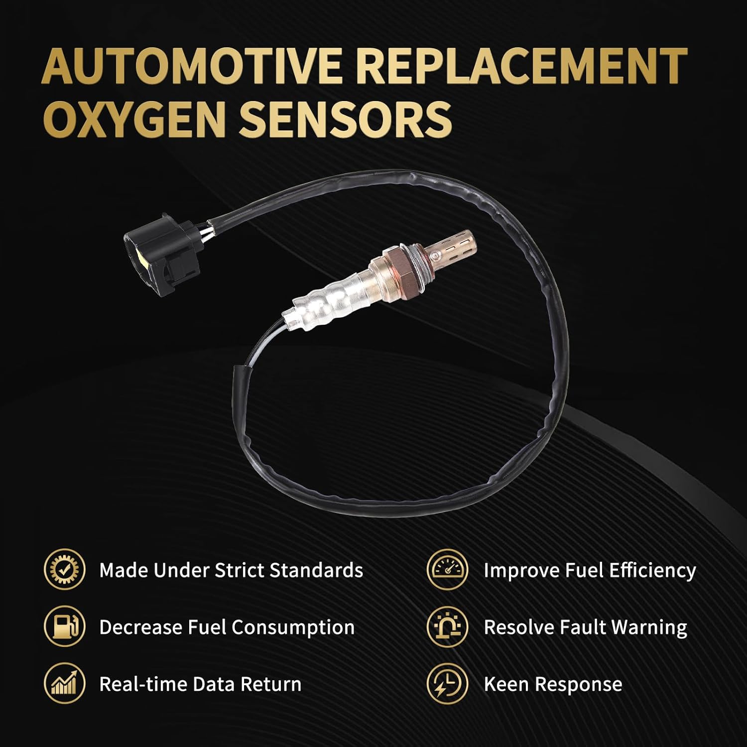 Oxygen O2 Sensor 234-4587 Upstream Downstream Replacement for Chrysler 300 Pacifica PT Cruiser Sebring, for Dodge Dokota Durango Charger, for Ram 1500, for Jeep Wrangler Grand Cherokee 2PCS