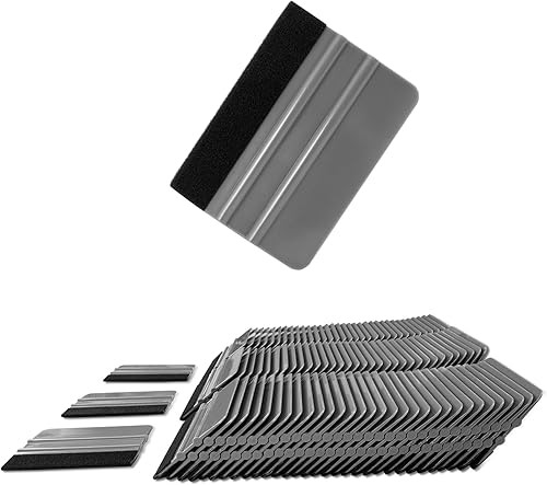 Miniatura 9 de NEWISHTOOL 100 piezas de espátula de vinilo para vinilo, escobilla de plástico flexible con fieltro de tela para aplicación de envoltura de vinilo y