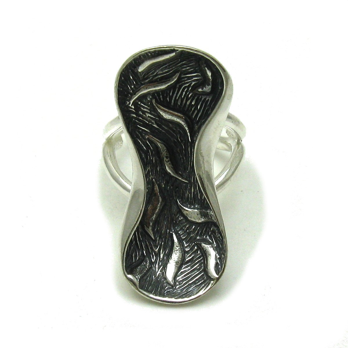 Bague en argent massif 925 avec taille ajustable modèle R001296