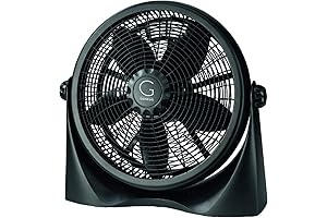 A3FLOORFANBLACK Wind Tunnel Table Floor Fan
