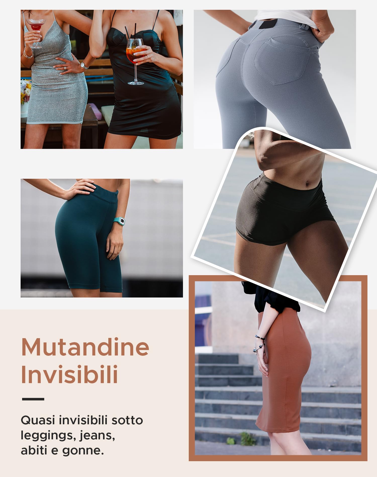 INNERSY Slip Donna Senza Cuciture Elastico Mutande Vita Media Microfibra Intimo Invisibile Pacco da 3