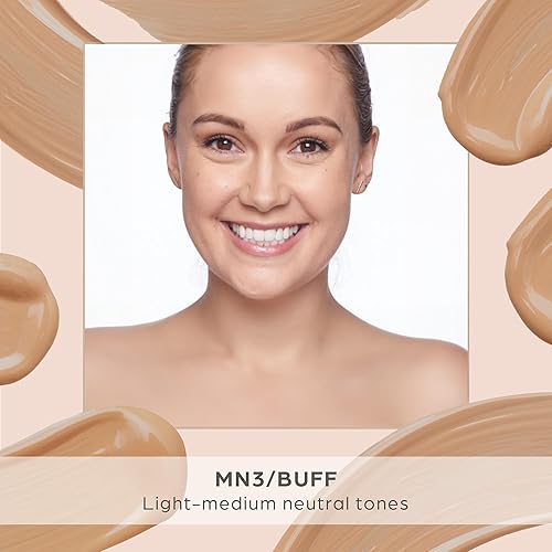 Vista 3 de PÜR MINERALS 4-in-1 Tinted Moisturizer With SPF 20 - Hydrating Face Moisturizer, Primer, & Foundation With Shea Butter, Aloe Vera & Vitamin B3 - Buff