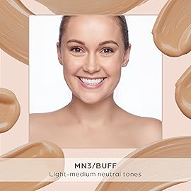 PR MINERALS 4-in-1 Tinted Moisturizer with SPF 20 - Hydrating Skin Tint Face Moisturizer, Primer & Foundation with Shea Butter, Aloe Vera & Vitamin B3 - Vegan Friendly, Paraben Free (Buff)