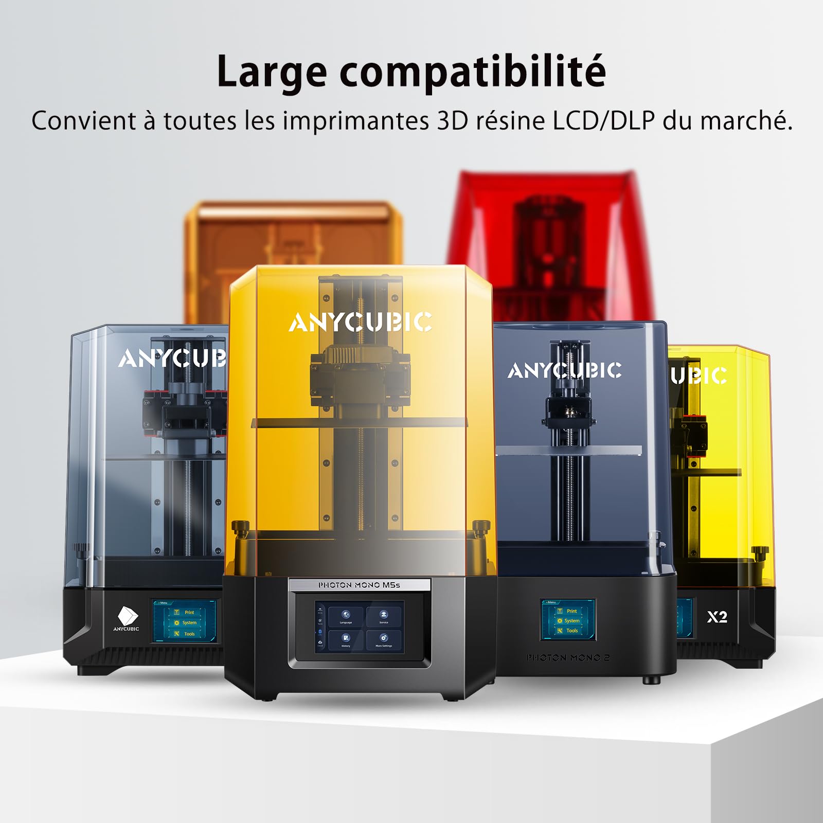 ANYCUBIC Żywica Standard Plus do drukarki 3D, żywica, półprzezroczysta, 2 kg | Szybka żywica polimeryzacyjna UV SLA 405 nm, wysoka precyzja i szybki fotopolimer do druku 3D LCD/DLP/SLA