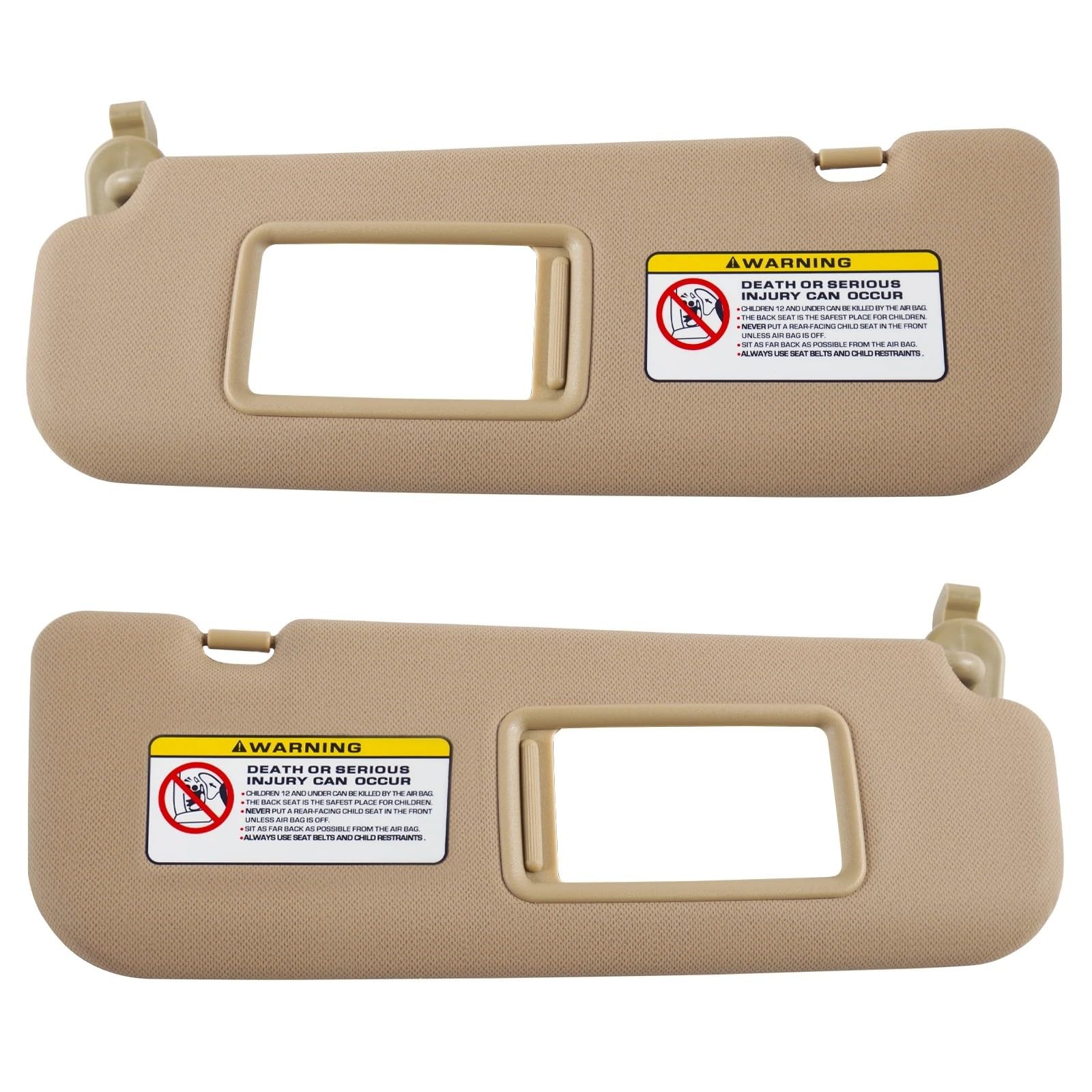 Pare-soleil cassé sur Elantra 2011-2015 ? Solution gauche beige avec cache-miroir - 3