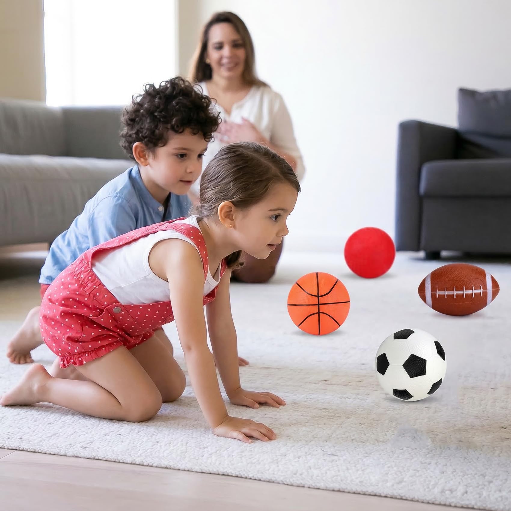 Amazon.co.jp: MUKI スポーツボールセット ミニバスケットボール