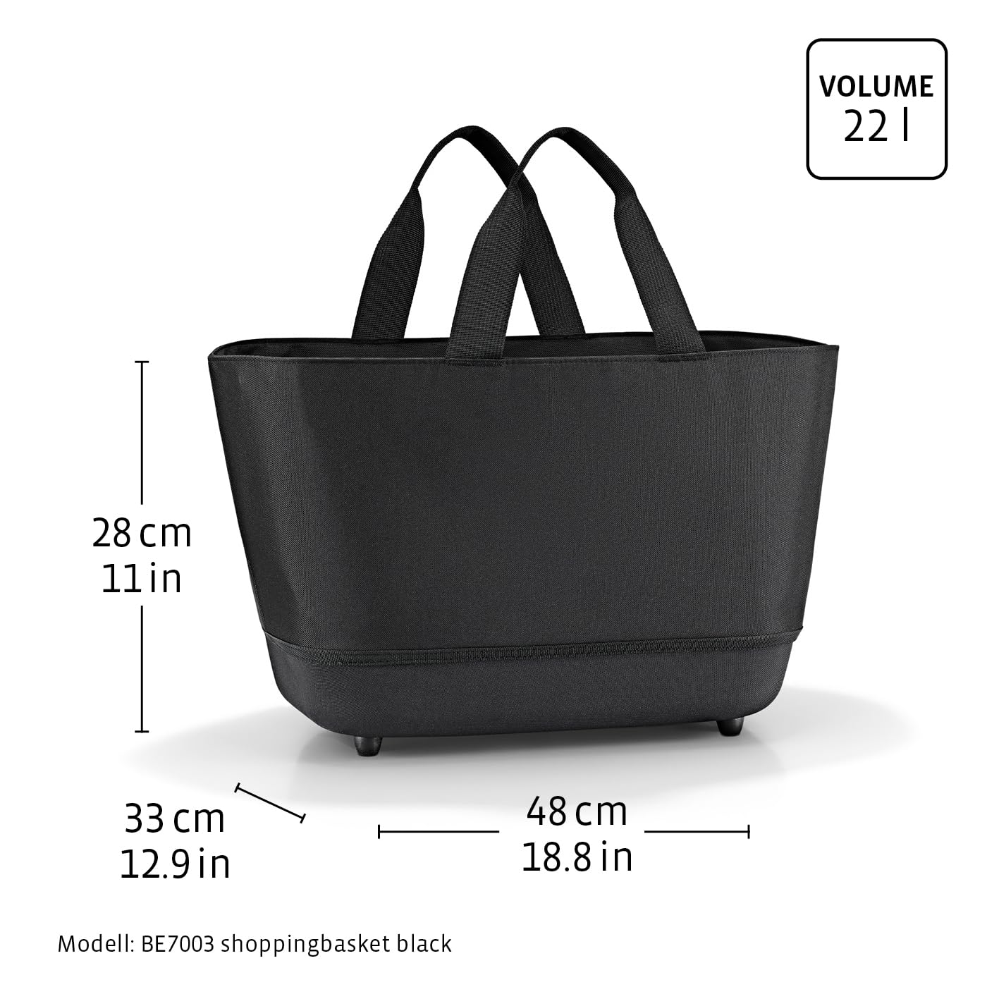 Reisenthel shoppingbasket Koffer, 48 cm ,22L, Black