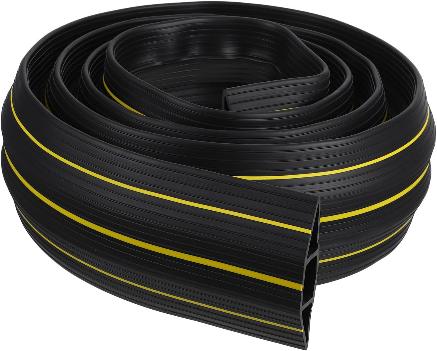 Artibetter Rubber Cable Protector Cord Concealer with 3 Wire Channels Simple to Operate Wire Cord Hider Strip for Organizing Along Wall or Tv Area