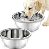 2 Pack 4.9L Extra Large Dog Bowls - Stainless Steel Food Grade Pet Water Bowl, Easy to Clean, High Capacity for Large Dogs