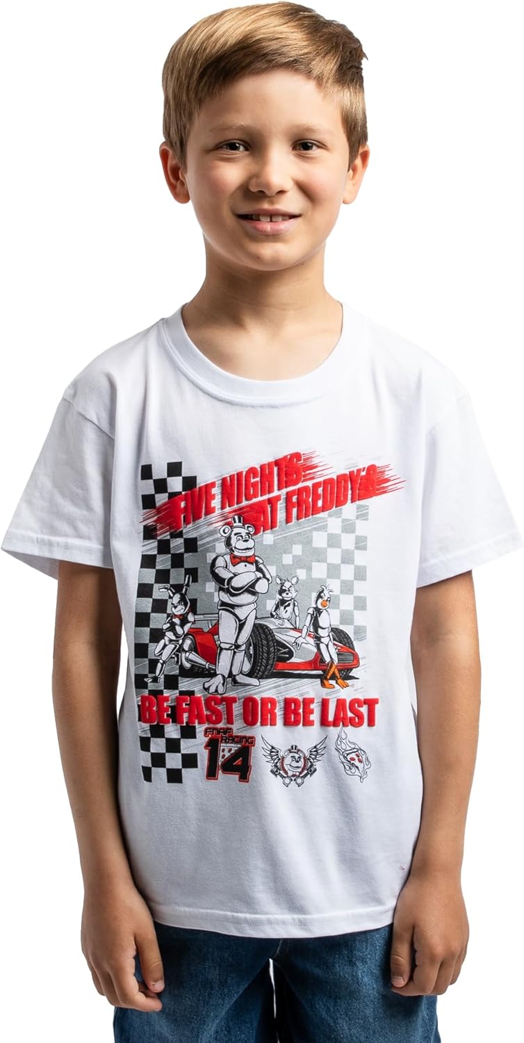 Bioworld Five Nights at Freddy’s Racing Boy’s 3-Pack Crew Neck Short Sleeve T-Shirt Set - Image 6