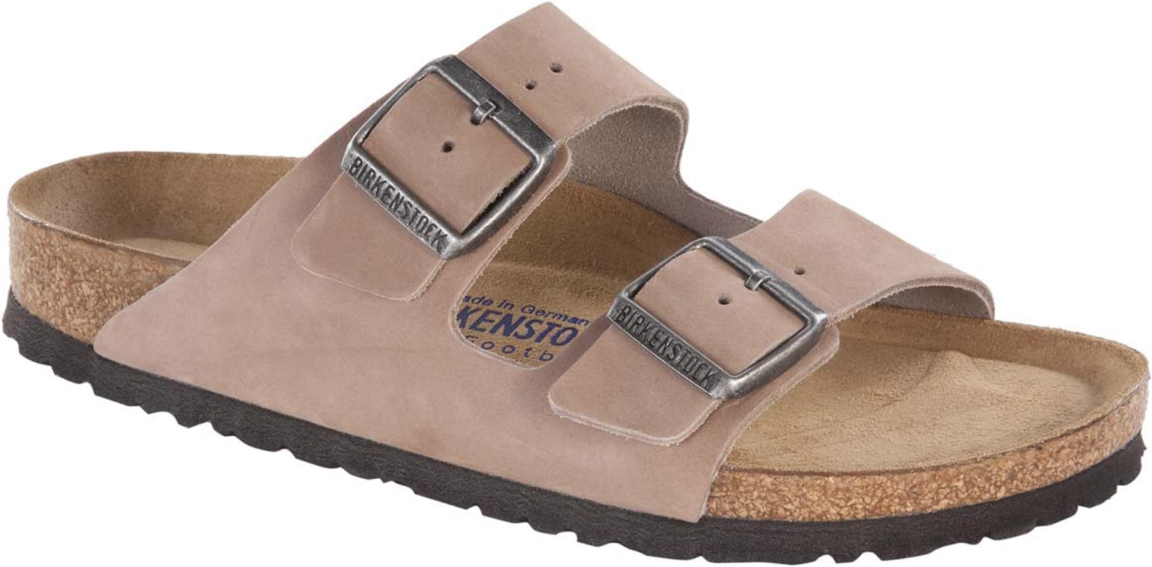 Birkenstock Unisex Arizona Caribou Nubuck Sandals - 38 N EU