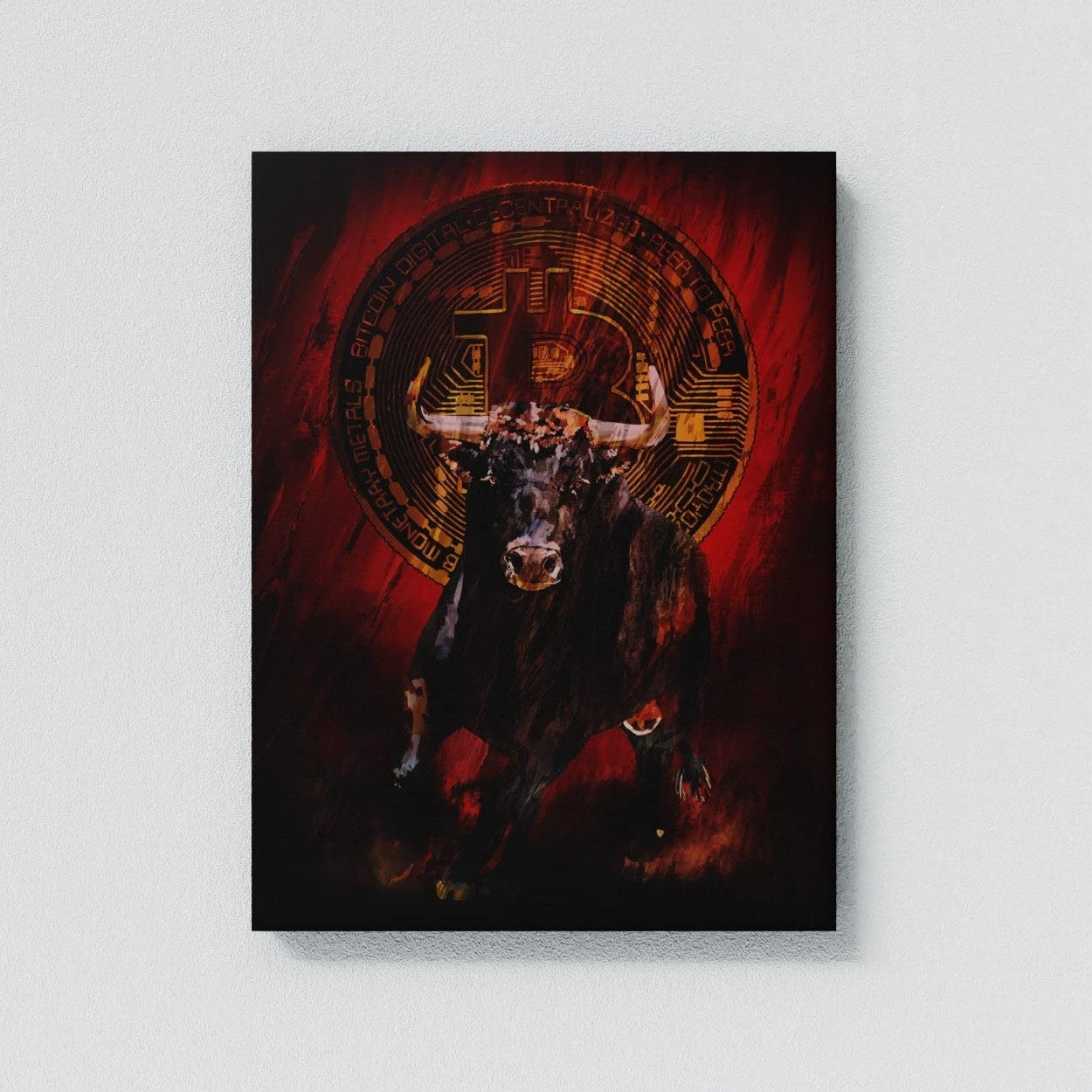 Bull Run Bitcoin Grande toile 76,2 x 101,6 cm/3,8 cm – ETH BTC Bitcoin  Crypto Money Trader Crypto-monnaie Stock Market Decor Wall Art Print Poster  Peinture | Sense Canvas : Amazon.ca: Maison