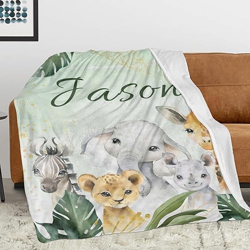 Miniatura 212 de Manta de bebé personalizada con nombre, mantas de bebé de elefante personalizadas para niñas, regalos de bebé, productos para bebés, mantas súper