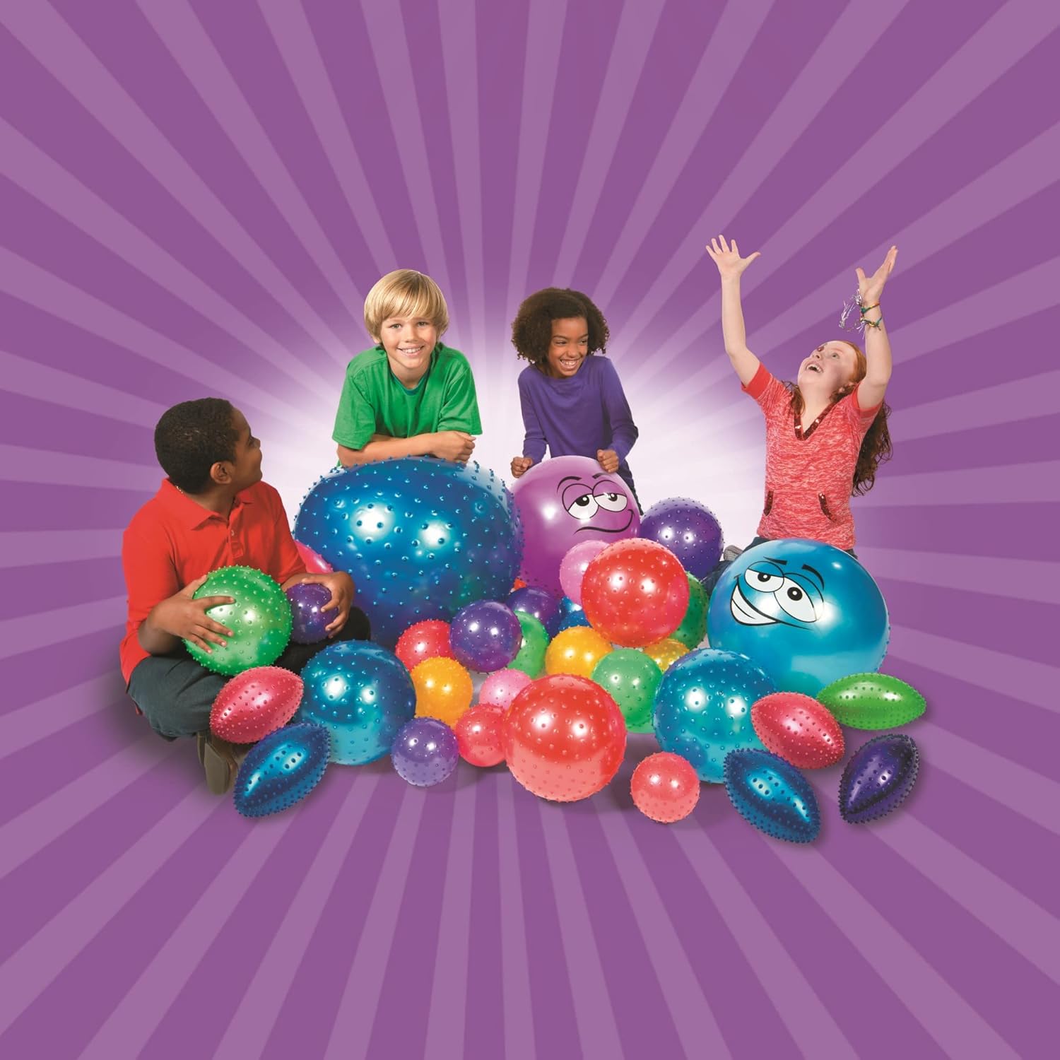 Fun Express 10" Spike Football-DEFLATED - Toys - 12 Pieces