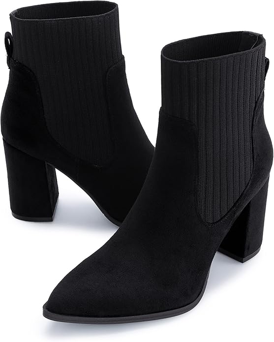 Athlefit Womens Pointed Elastic Booties