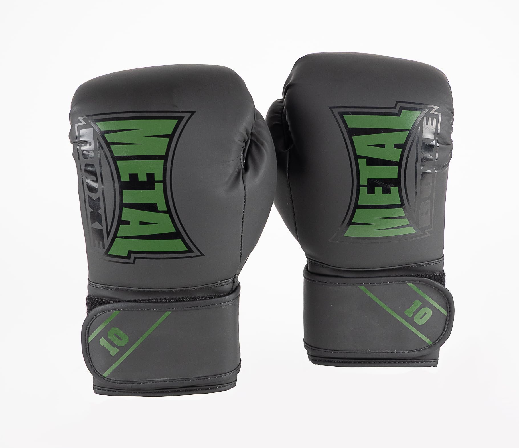 METAL BOXE - Starter Guanti da boxe per allenamento, 08 oz, nero/​cachi