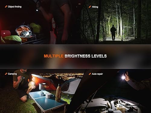 Miniatura 9 de Fenix LD30R - Linterna EDC de 1700 lúmenes, recargable por USB-C para llevar a diario, luz táctica compacta con clip de bolsillo duradero, funda y