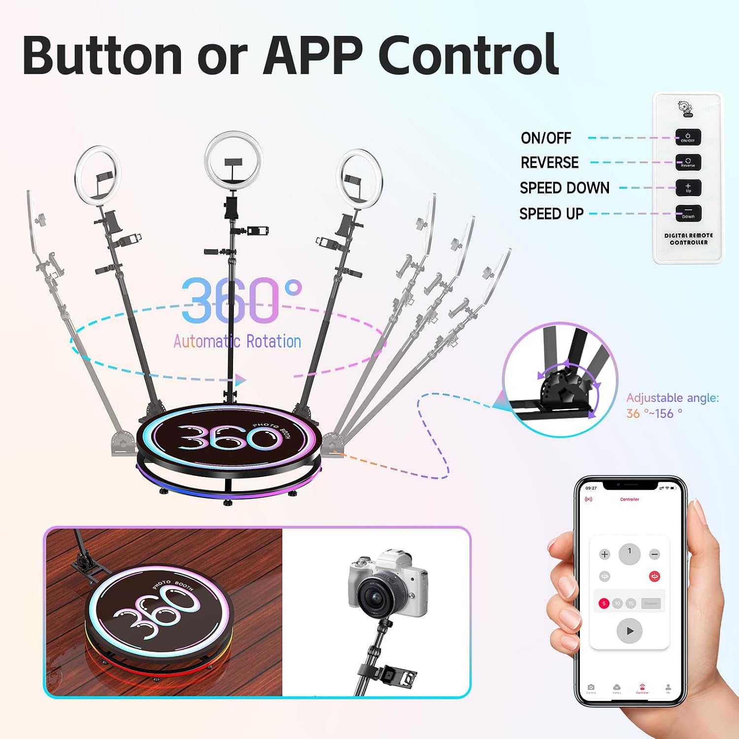Remote Control and APP Control Options