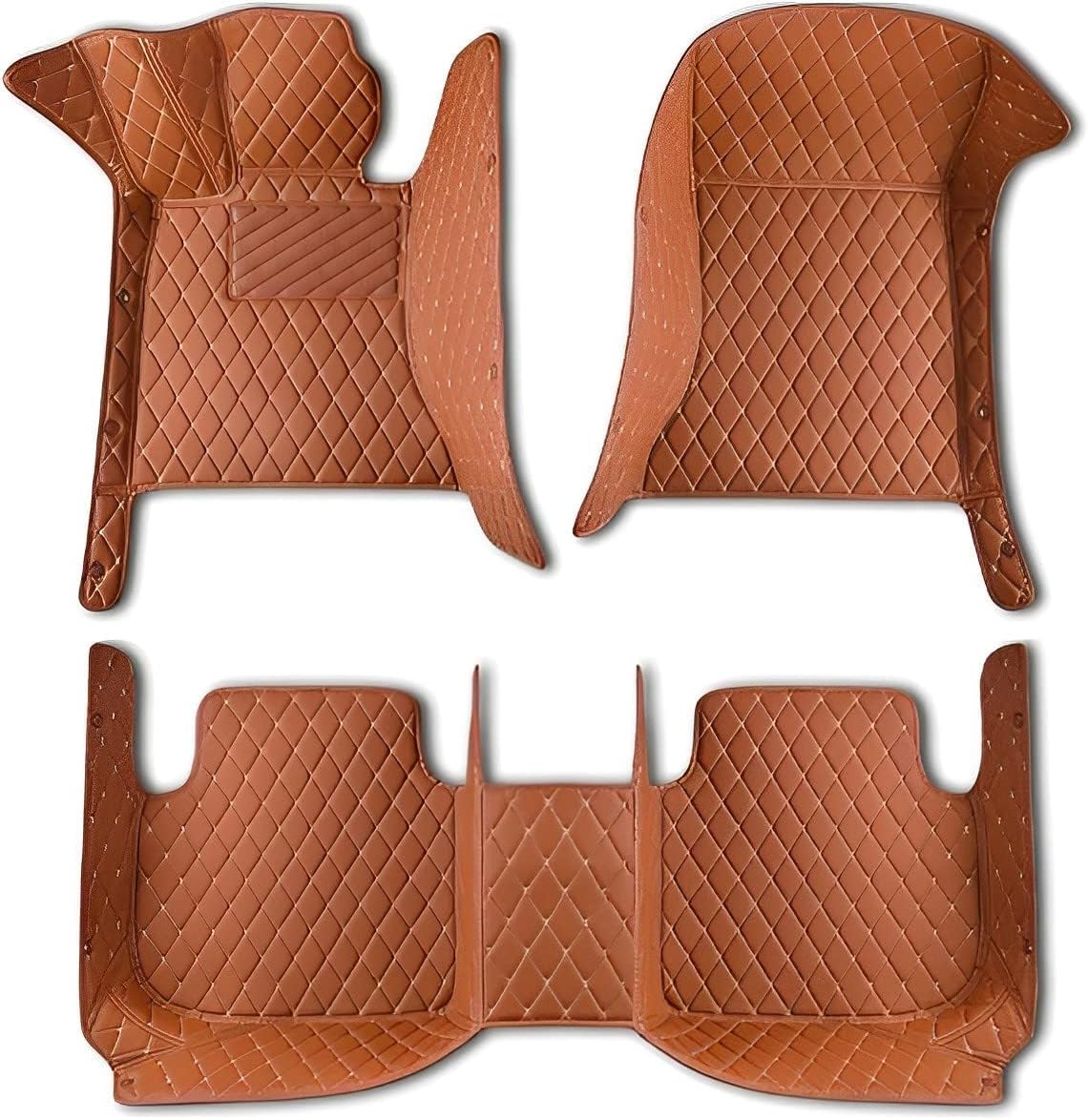 Sana Car Floor 3D Mats Compatible With Lexus Rx 2018-2020 PVC Leather WaterProof Floor Mat Non-slip Foot Mats Weather Colors Available (Saffron)