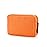 E-Tree Cute Small Makeup Bag,Cosmetic Toiletry Make up Skin Care Little Items Pouch for Purse,Zipper Mini Tech Charger Cable Electronic Organizer Case,Travel Accessories for Women Men Teen,Orange