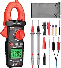 Neoteck Digital Clamp Meter 600A AC, 4000 Counts TRMS Auto-Ranging Multimeter – AC/DC Voltage, Resistance, Continuity, Diode, NCV, Flashlight – Electrical Tester for Home & Industrial Use