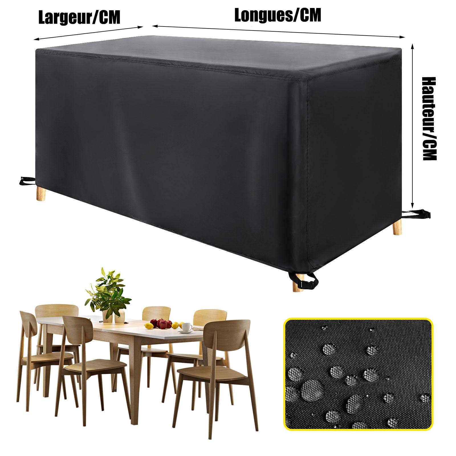 Pokrowiec na meble{"en":"Pokrowiec na meble ogrodowe 120x100x60 cm prostokątny pokrowiec na meble ogrodowe ochrona przed śniegiem wodoodporny pyłoszczelny anty-UV oddychający czarny 600D tkanina