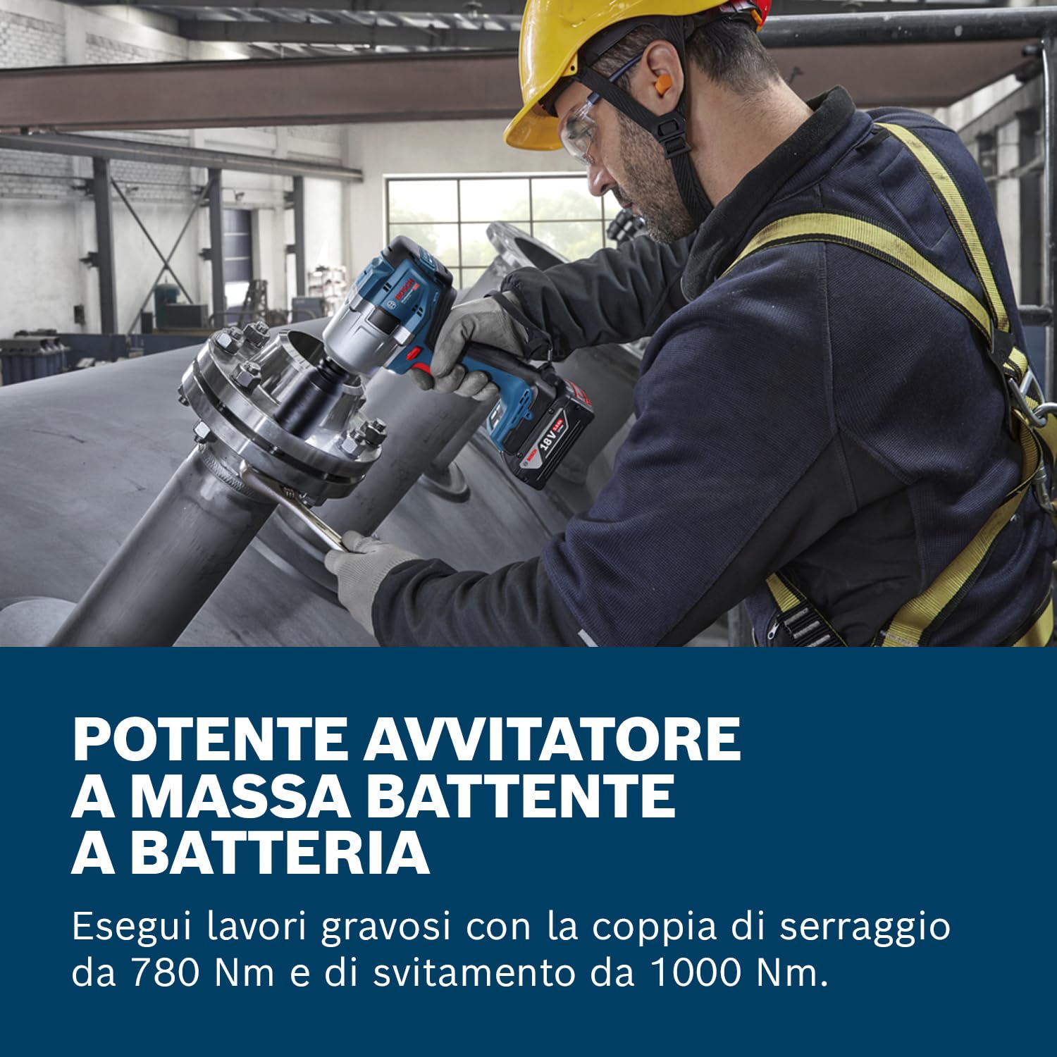 Bosch Professional 18V System Avvitatore a massa battente a batteria GDS 18V-780 (incl. L-BOXX)