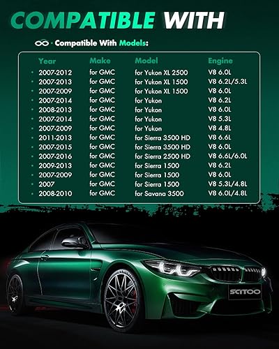 Vista 1196 de SCITOO 1 bobinas de encendido con 4 bujías de iridio para Chevrolet 2011-2015 Cruze 1.4L 2016 Cruze Limited 1.4L 2012-2020 Sonic 1.4L 2013-2021 Trax