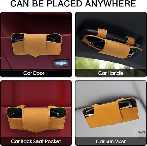 Miniatura 9 de Soporte para lentes de sol para visera de automóvil, soporte para lentes de sol con clip, accesorios de automóvil para mujeres y hombres