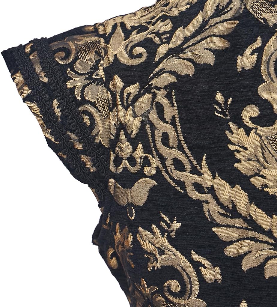 CosplayDiy Mens Tudor Vest Victorian Suit Vest Tudor Jerkin Gothic Steampunk Waistcoat - Image 6