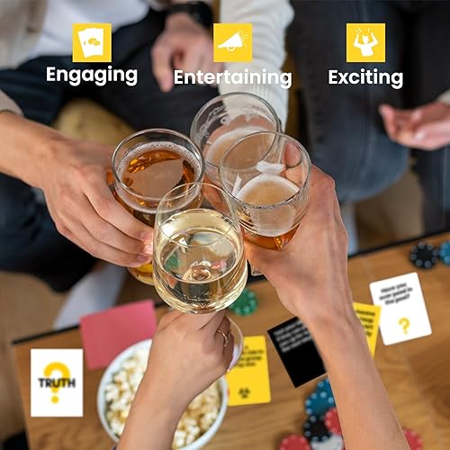Miniatura 4 de Juego de cartas Truth or Dare & Consequences para adultos  Más de 250 juegos de cartas para adultos para despedida de soltera, viajes, diversión