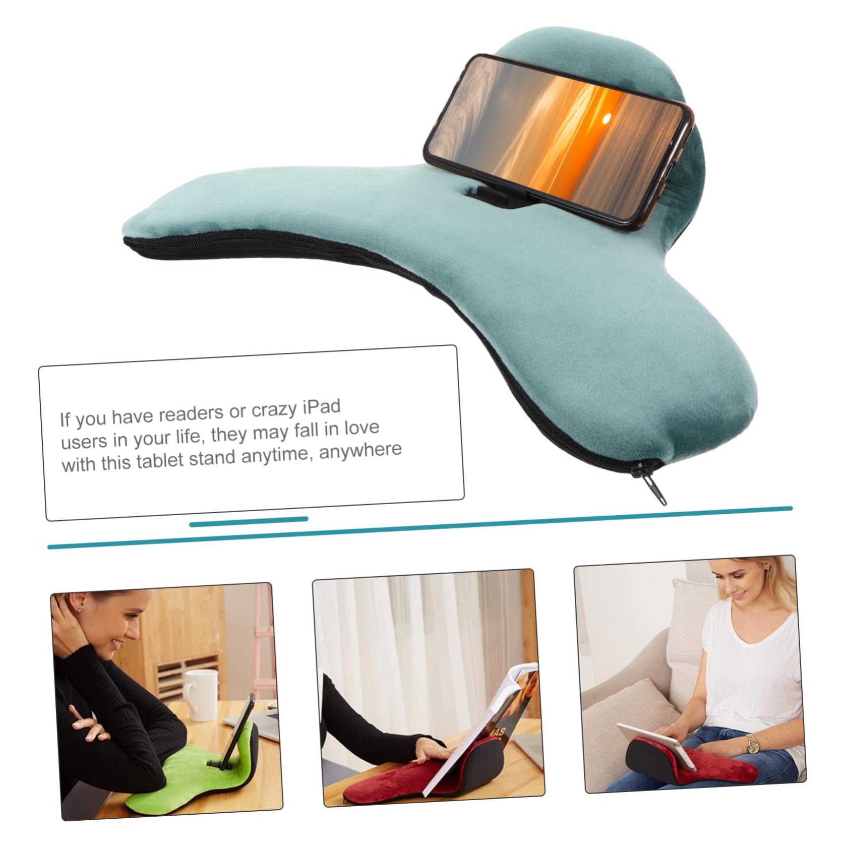 1pezzi Cuscino Supporto Telefonico Con Angoli Multipli Per Tablet Cuscino Da Tavolo Leggero e Resistente Comodo e Facile Da Pulire Per Guardare Film Giocare e Leggere