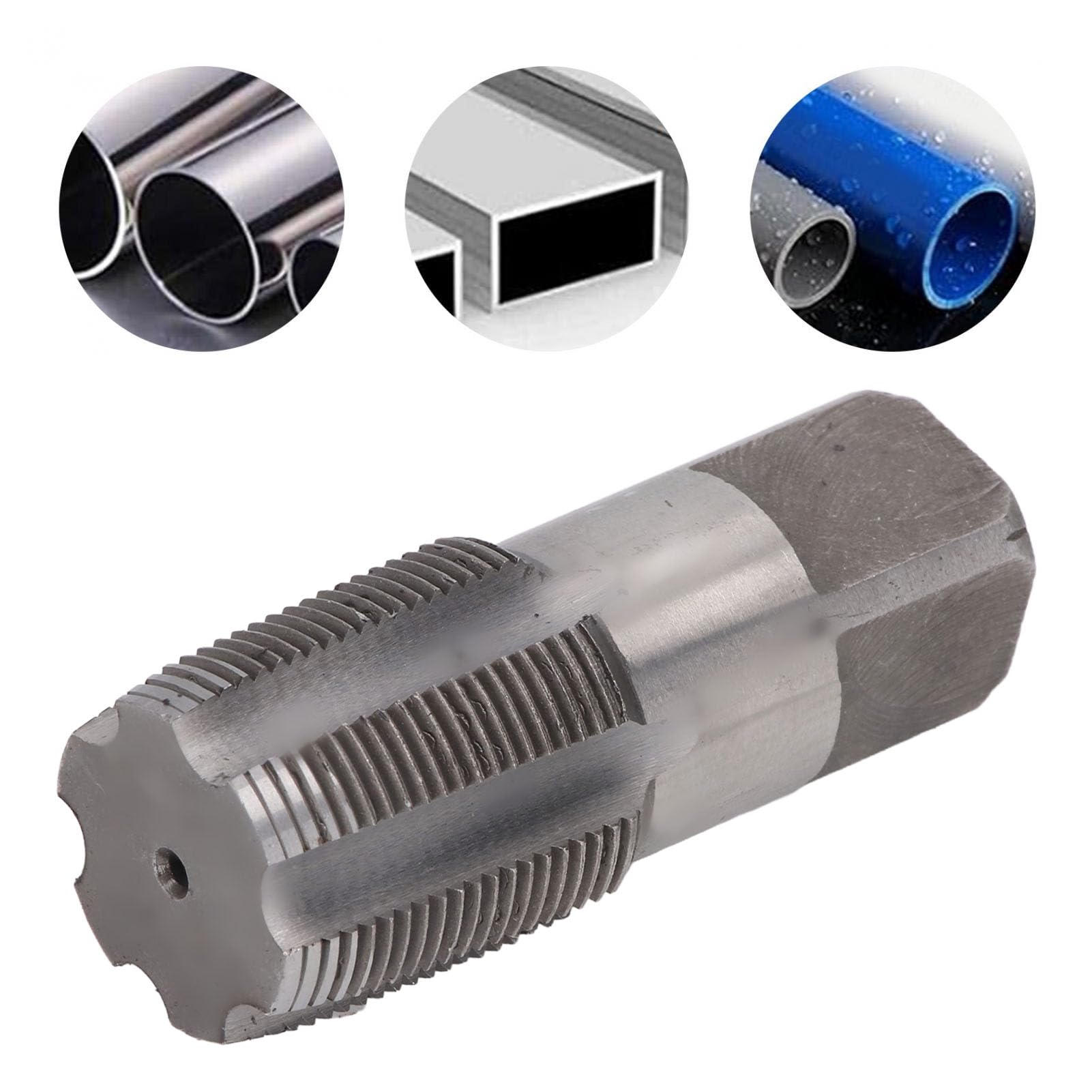 Cocoarm 1 1/4 Zoll NPT Gewindebohrer, Hochgeschwindigkeitsstahl Sanitärgewinde Wartungsbohrer mit Aufbewahrungsbox für Klempner Mechaniker Rohrleitung Reparatur