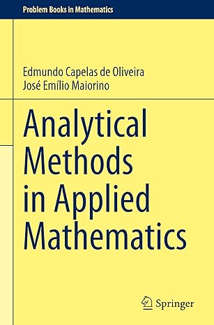 Analytical Methods in Applied Mathematics-finelybook